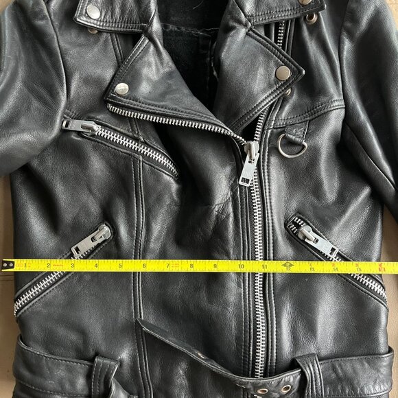 Vintage Genuine Leather Moto Jacket - Picture 6 of 7